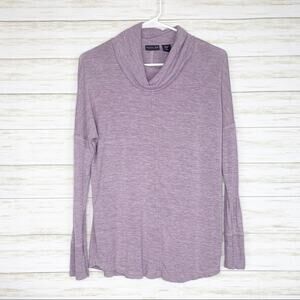 Rachel Zoe | Purple Cowl Neck Long Sleeve Knit Top